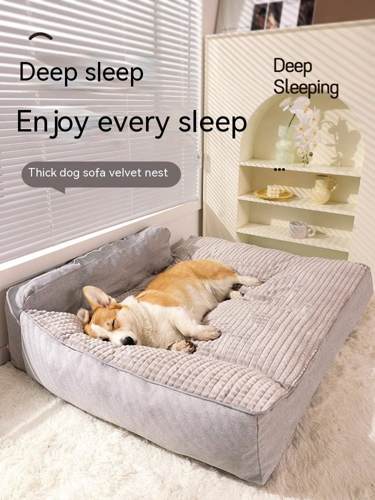 Warmes Sofa für große Hunde
